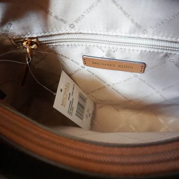 Michael Kors Prism M Messenger Bag Brown Multi - Picture 8 of 9